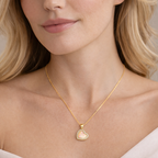 Pure Heart Necklace - S925 Sterling Silver Shell & Zircon Pendant